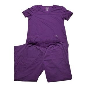 Women's Cherokee Workwear Pair of Purple Scrubs Size XL